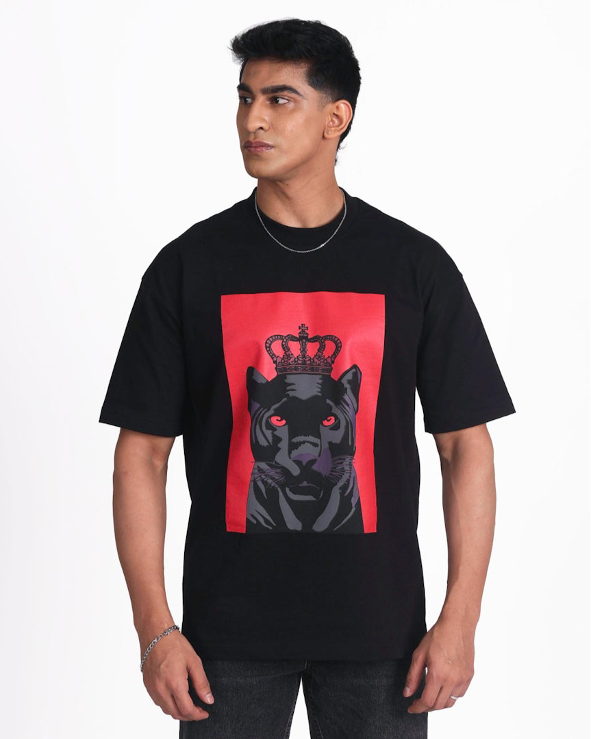 Crowned Panther Cotton Jersey T-Shirt