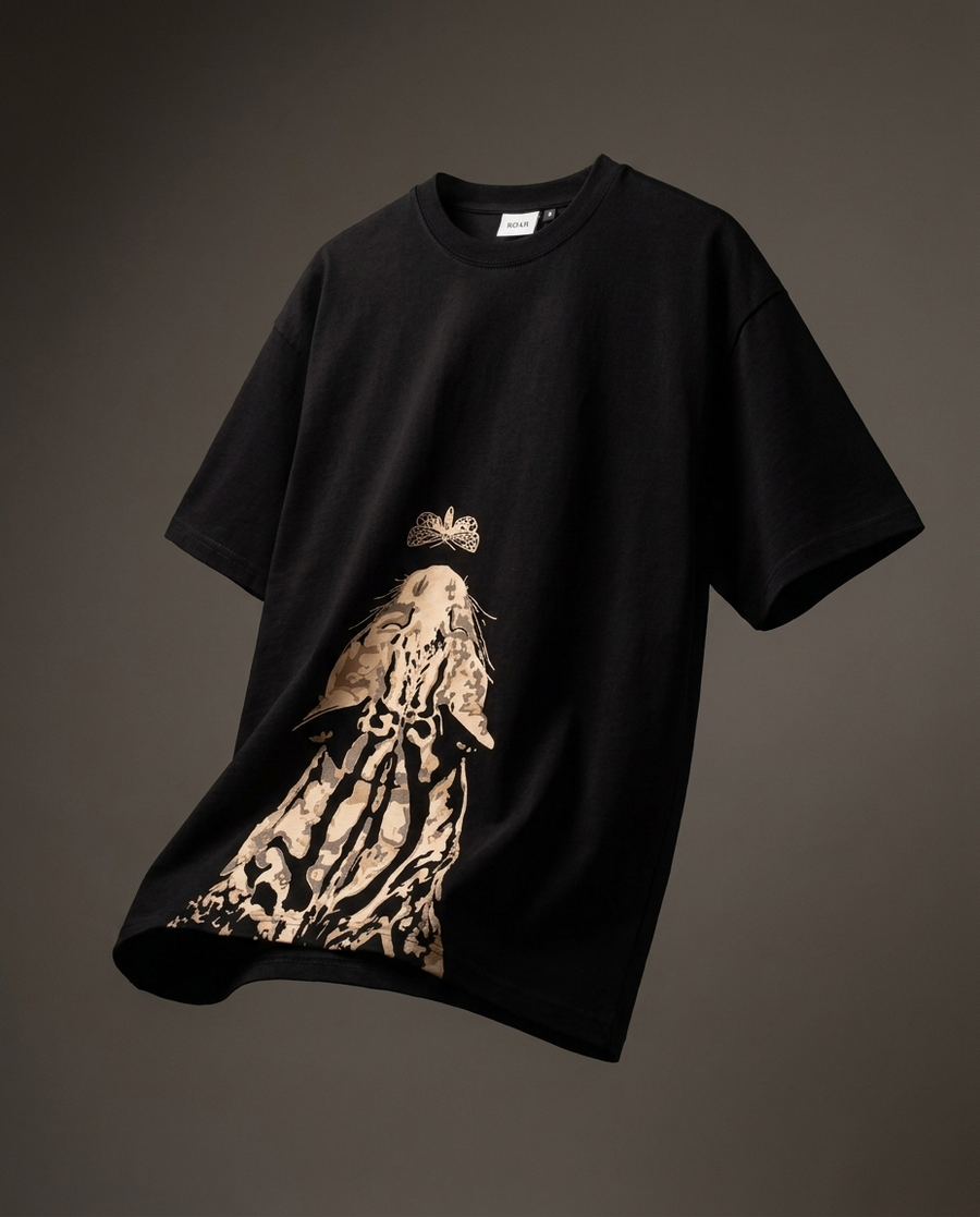 Fly-Leopard Cotton Jersey T-Shirt
